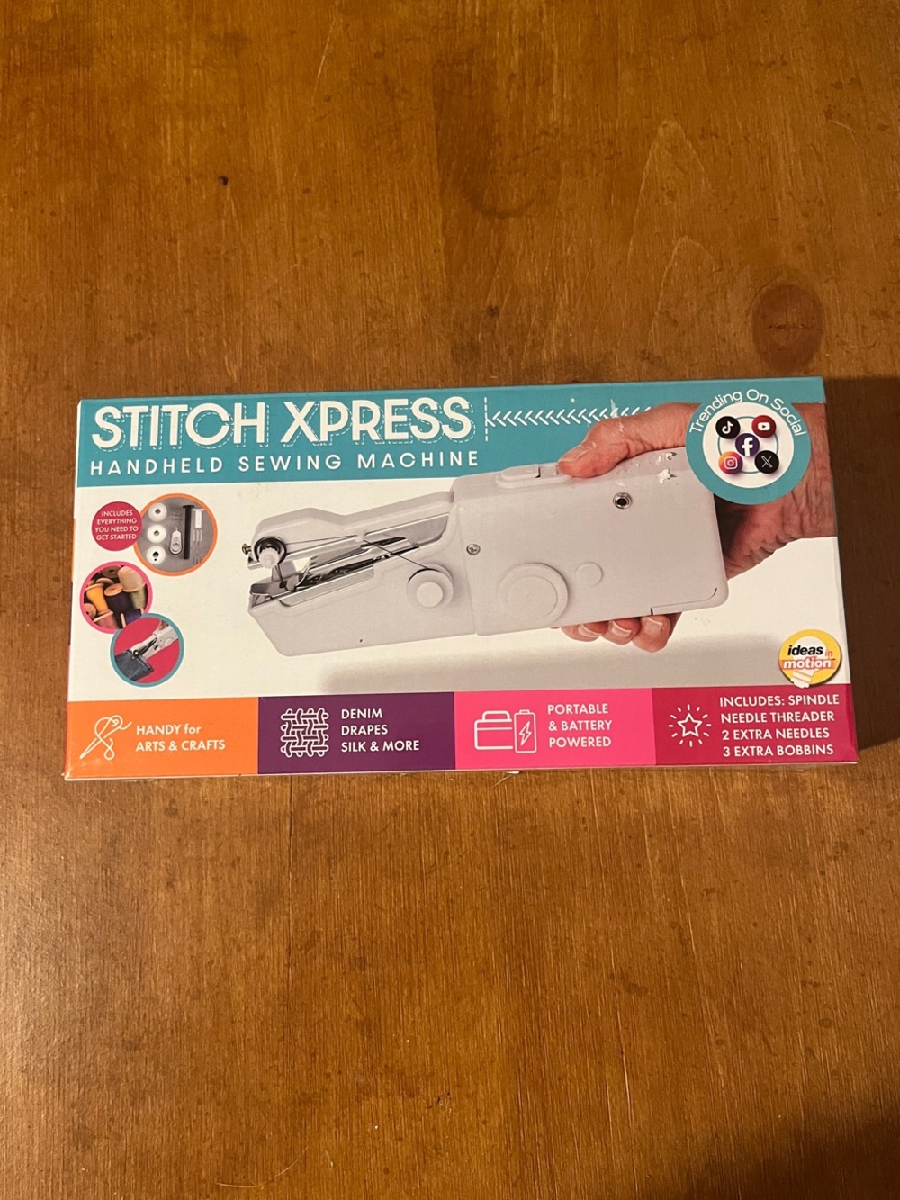 Stitch Xpress Handheld Sewing Machine - White